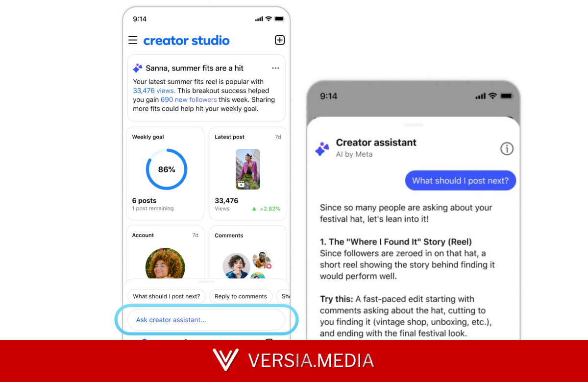 Facebook将Creator Studio改造成AI伴侣应用