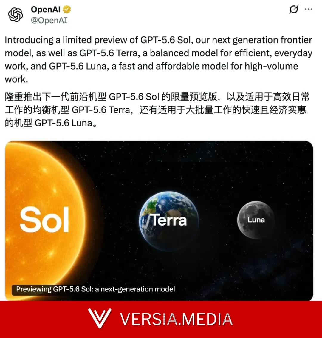 GPT-5.6来了:旗舰版碾压GPT-5.5 价格却没涨